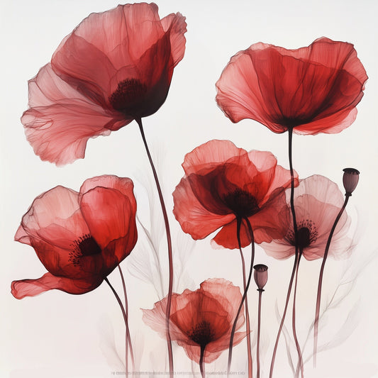 Coquelicots Wall Art Prints, Decorative Abstract Wall Art for Home Decor Nature Landscape Room Decor Living Room Bedroom Bathroom 114 (Copy) (Copy)